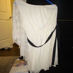 white off the shoulder dress